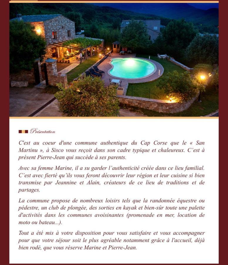 Maison D'hôte La Ferme U San Martinu Sisco